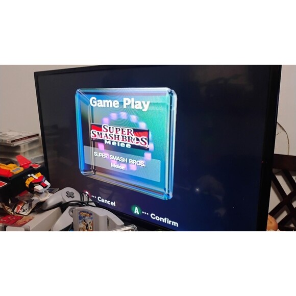 NINTENDO GAMECUBE DOL-101 W 2 CONTROLLERS & SUPER SMASH BROS MELEE TESTED WORKS! - Picture 13 of 13